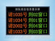 排隊(duì)LED綜合屏